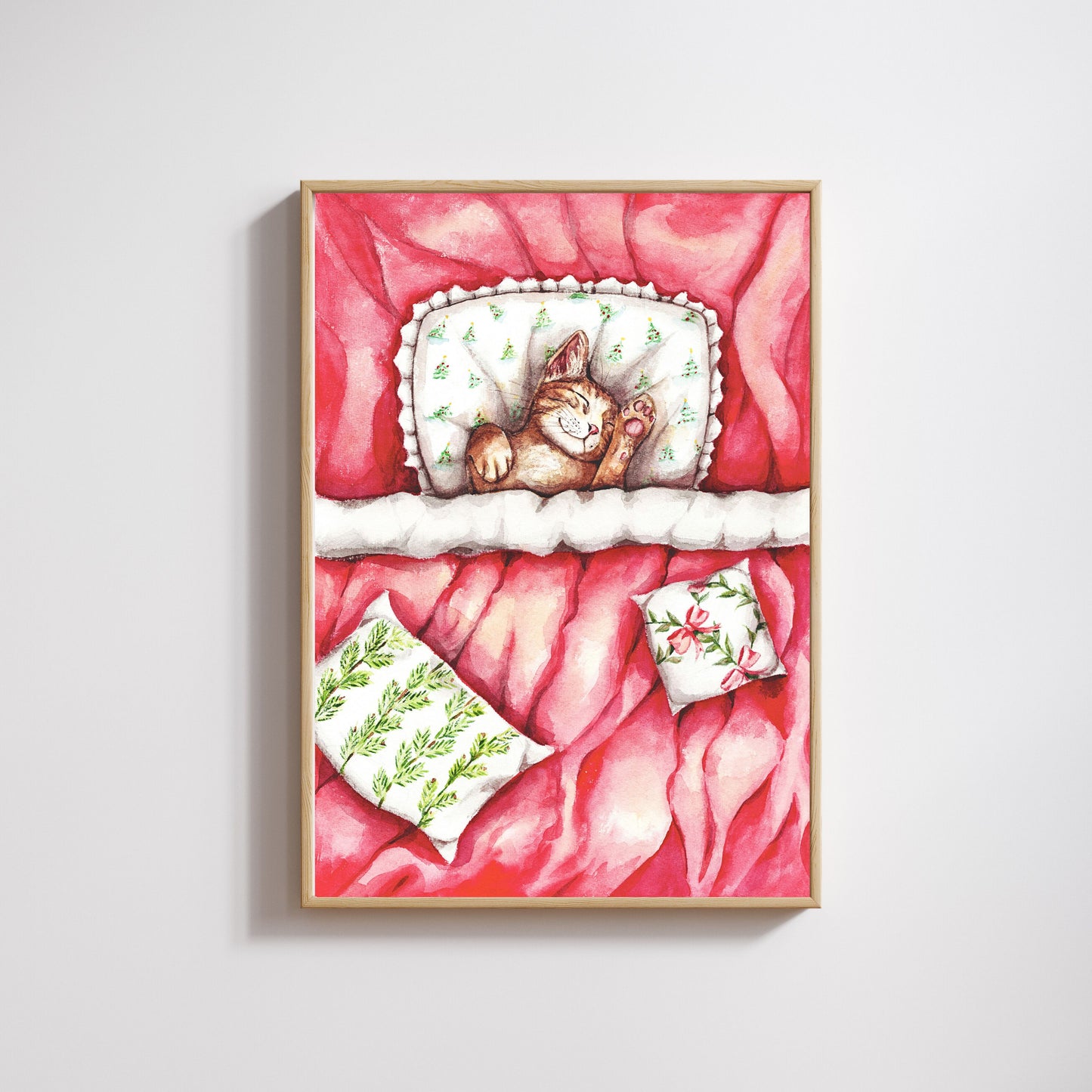 Sleepy Christmas Cat III