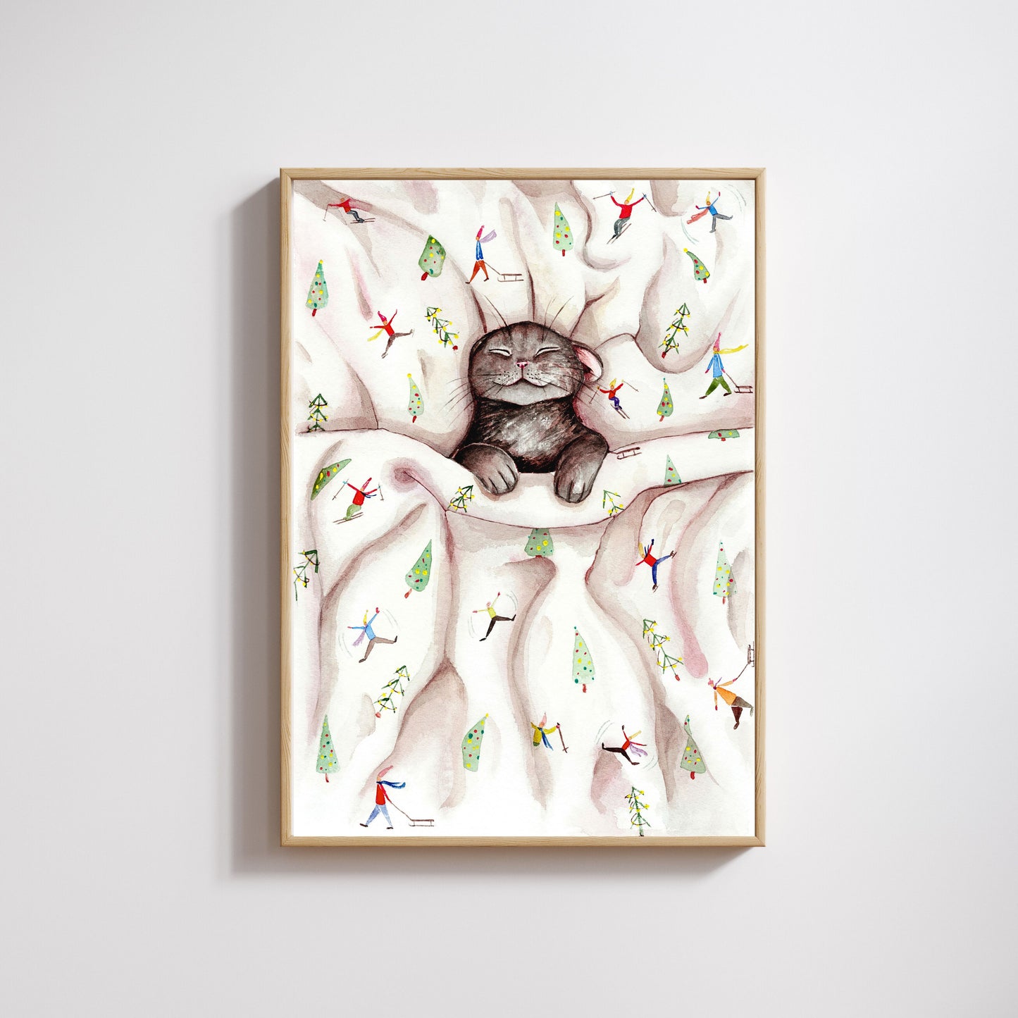 Sleepy Christmas Cat II