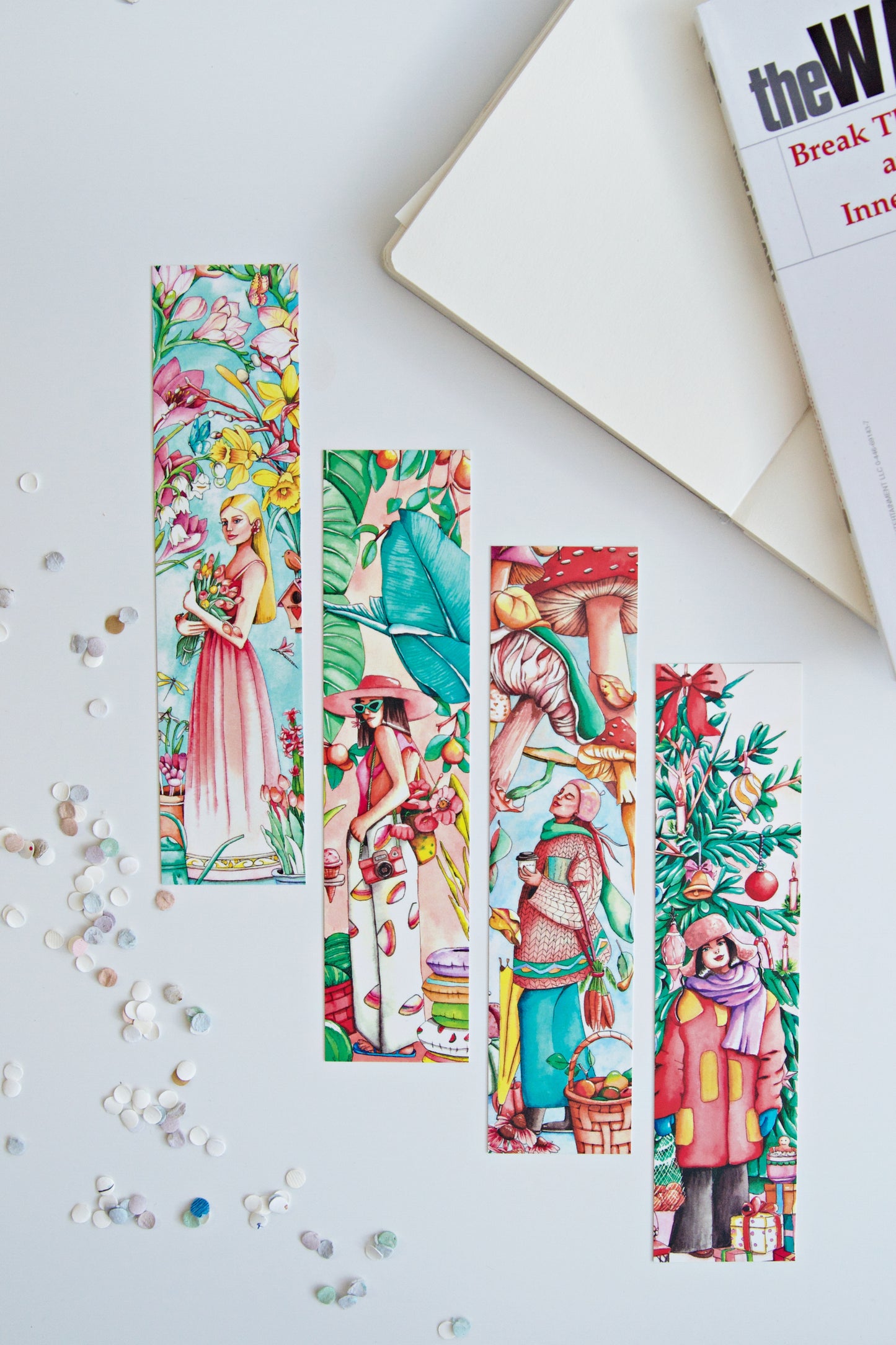 The Seasons - Bookmark set