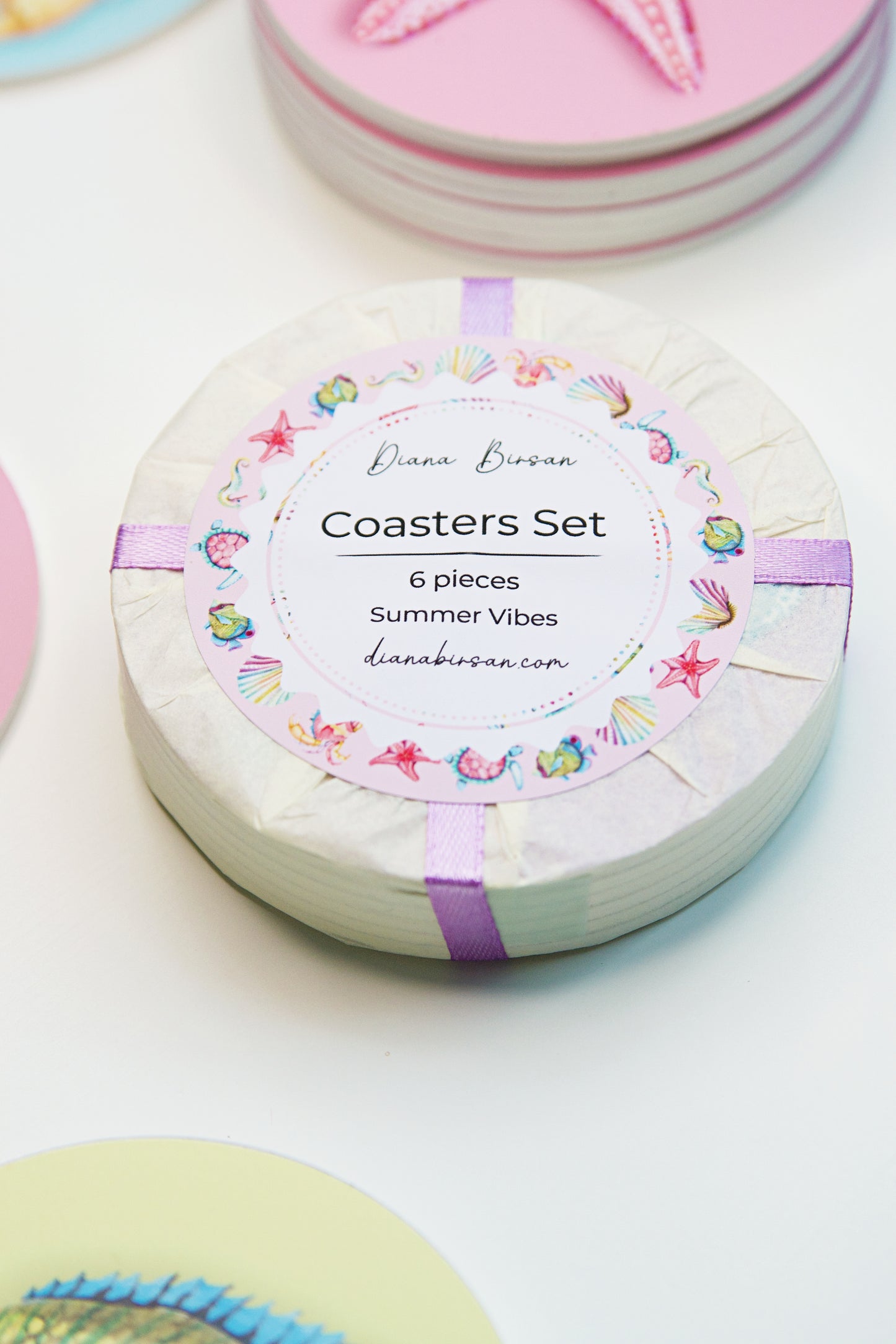 Coasters Set - Summer Vibes