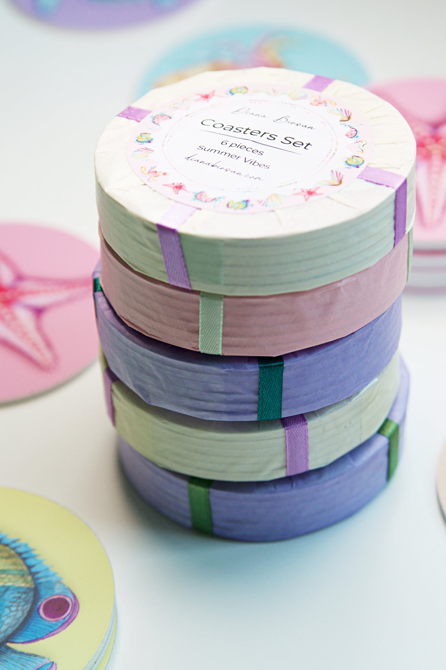 Coasters Set - Summer Vibes