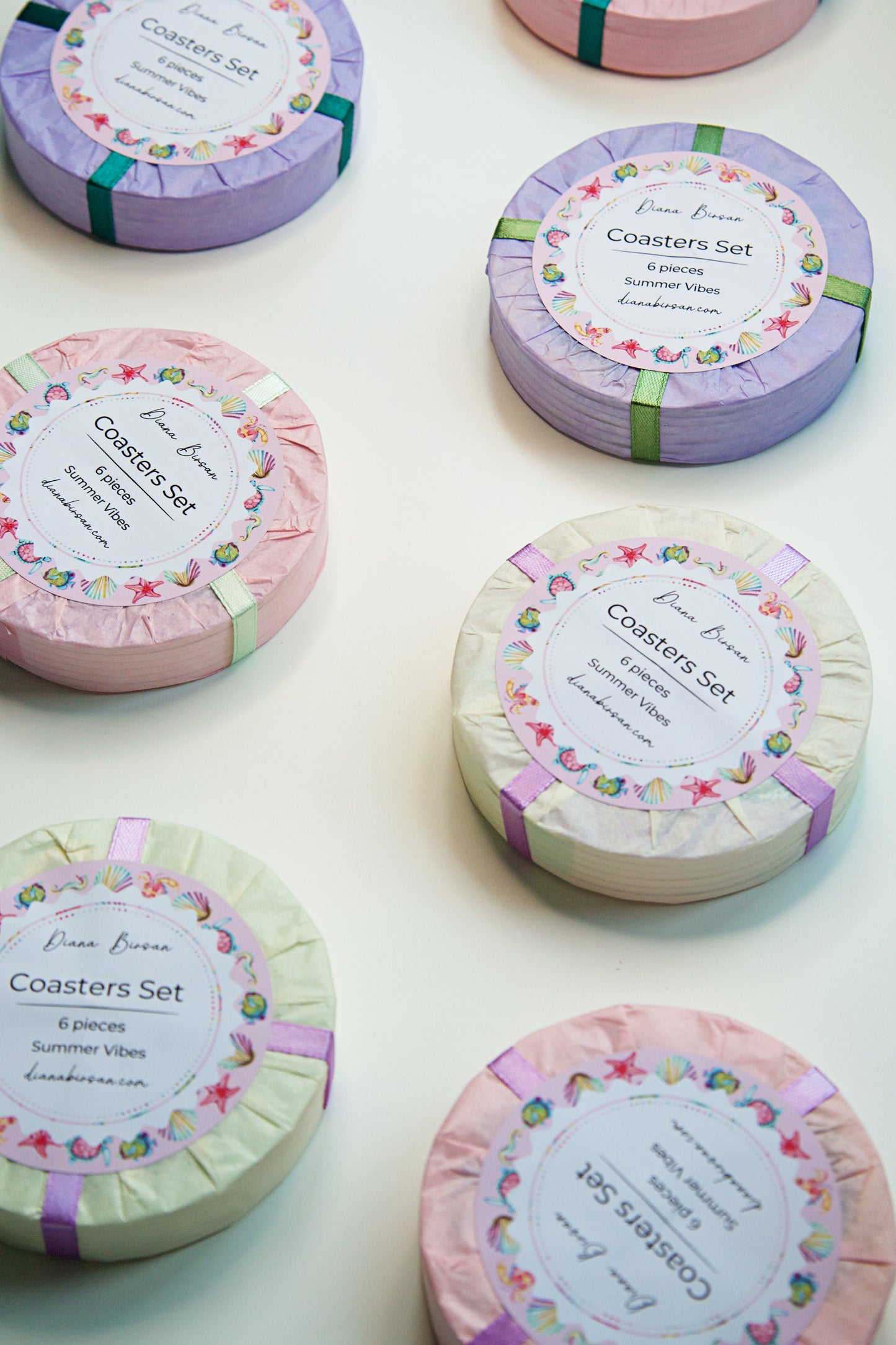 Coasters Set - Summer Vibes