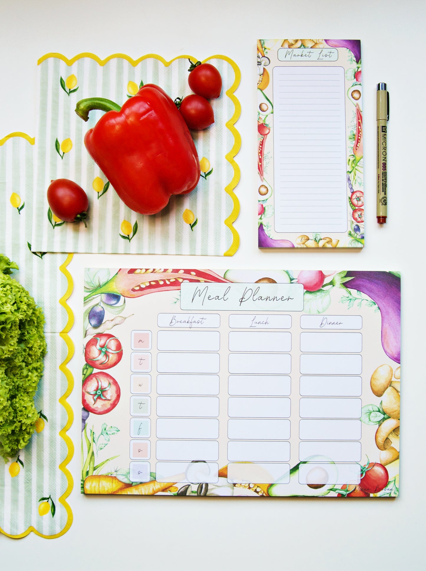 Foodies Set: Meal Planner + Market List
