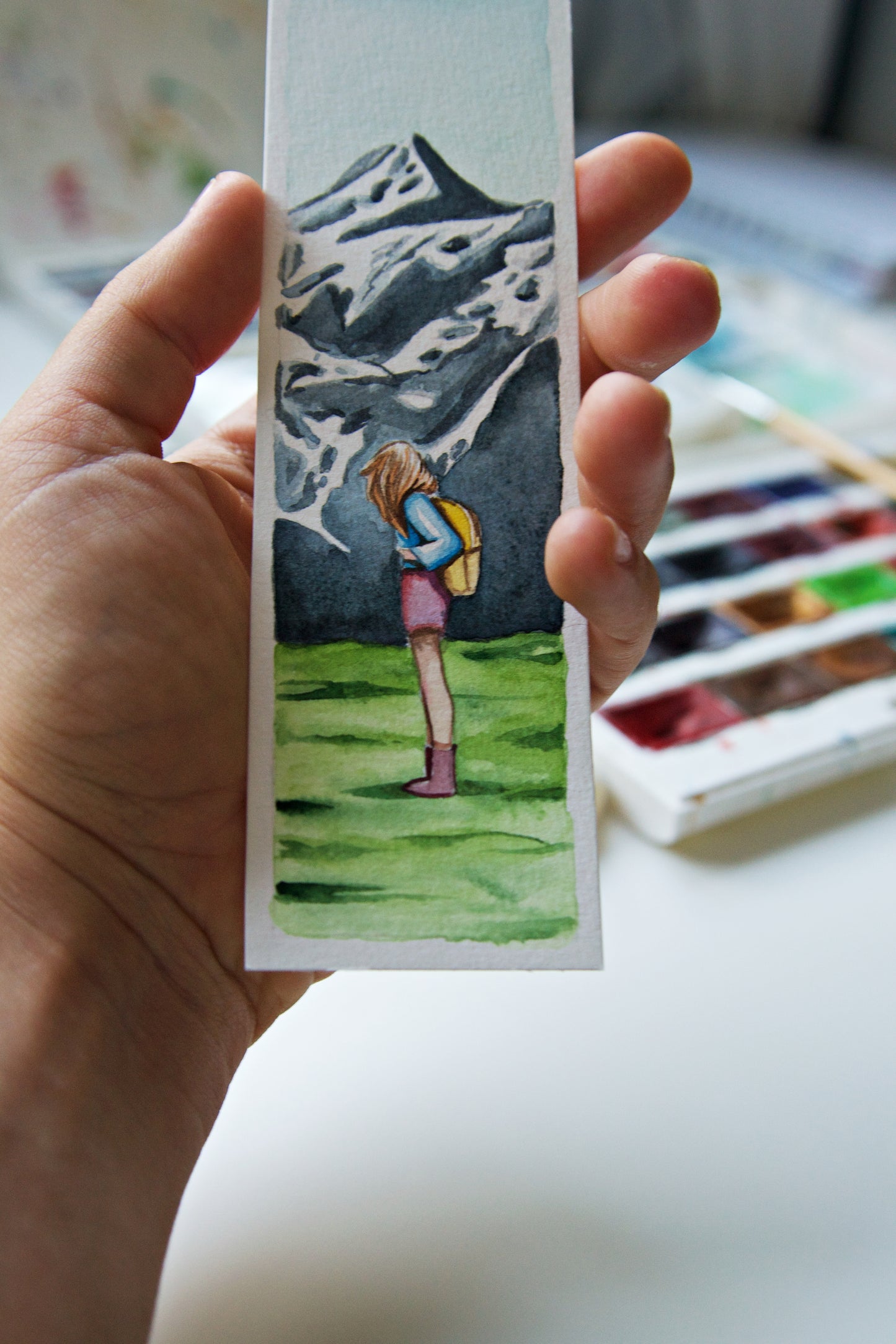 The hiker - Original Bookmark