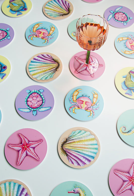 Coasters Set - Summer Vibes