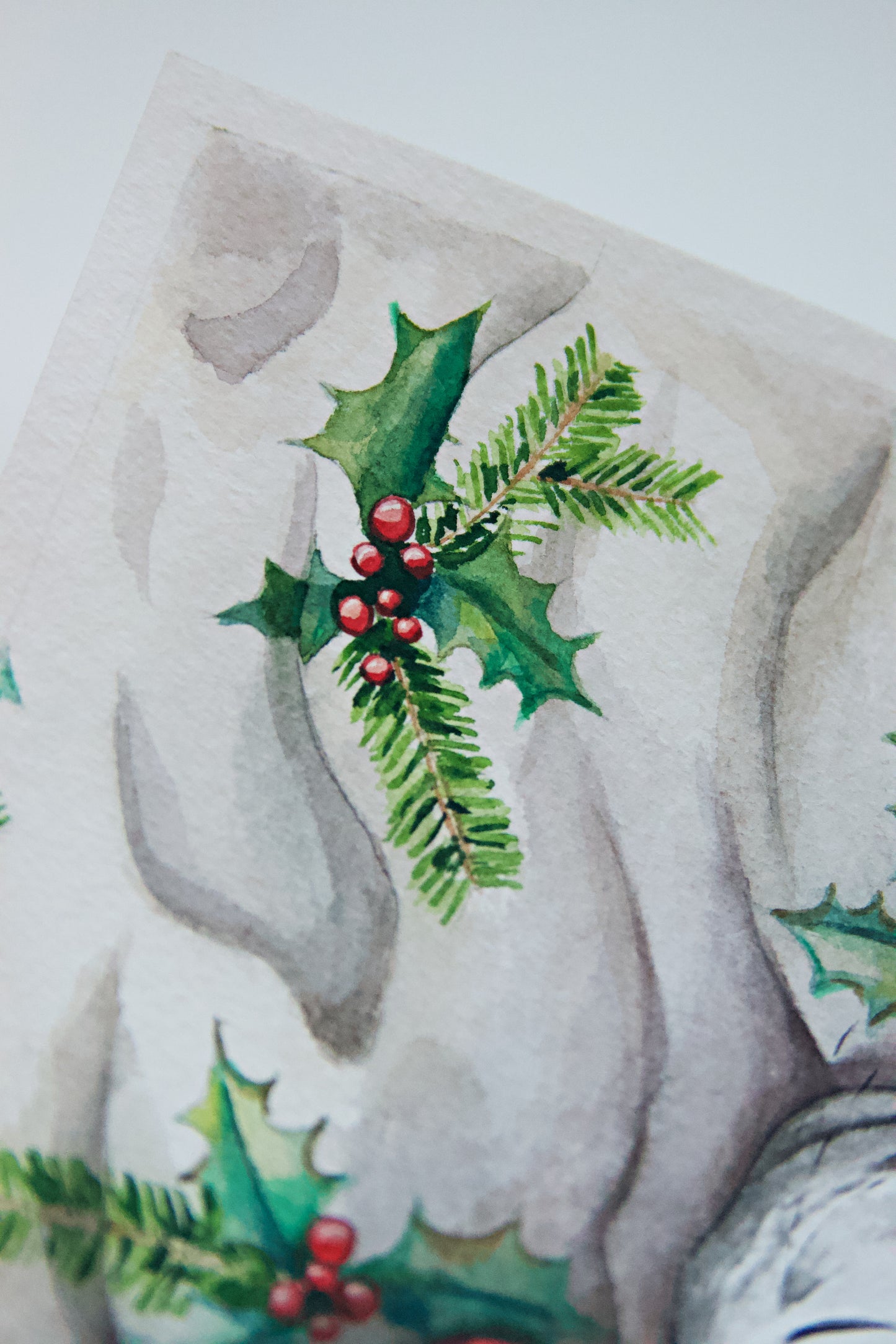 Sleepy Christmas Cat I