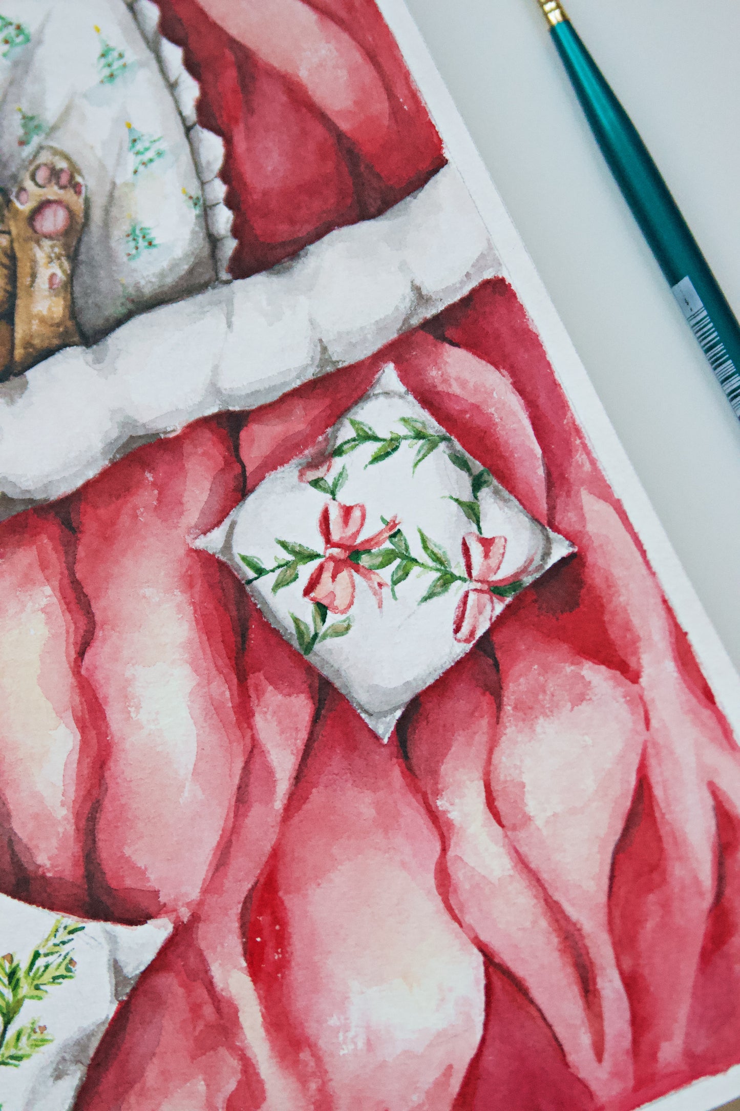 Sleepy Christmas Cat III