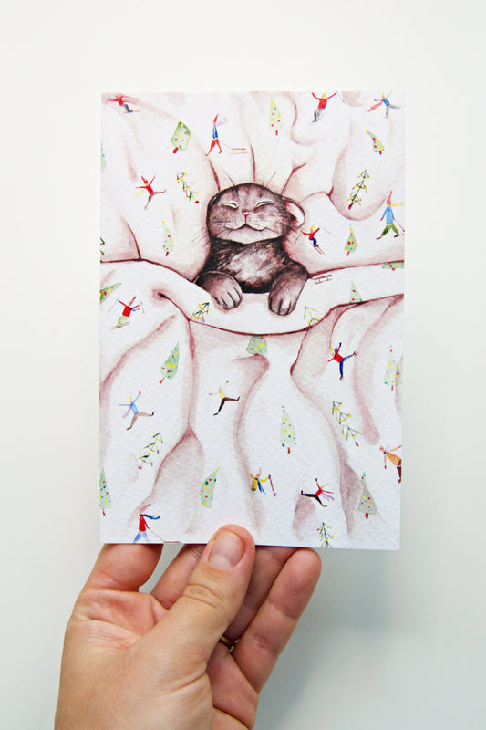 Sleepy Christmas Cat II